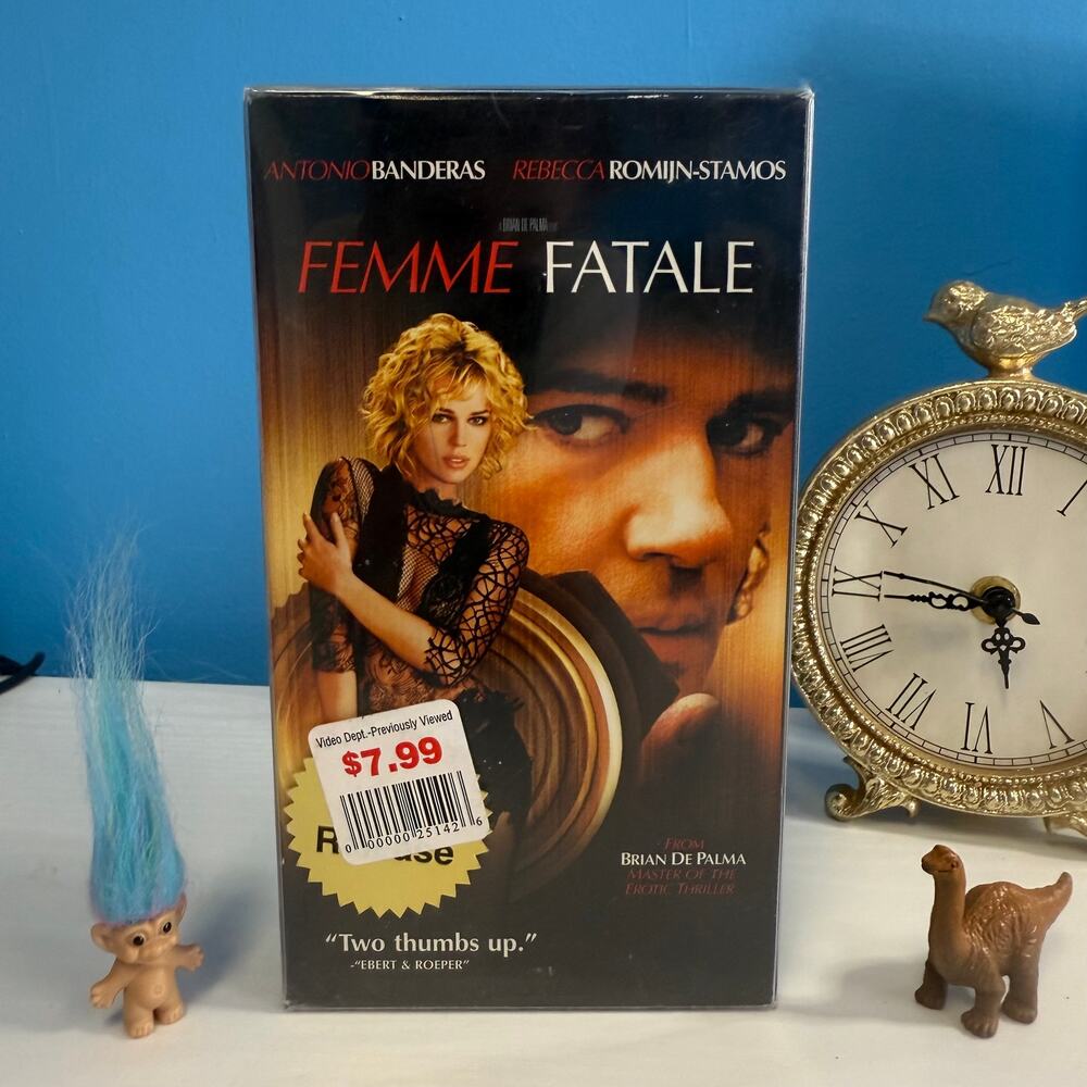 Femme Fatale VHS (2002) Rebecca Romijn Antonio Banderas – Tested Works